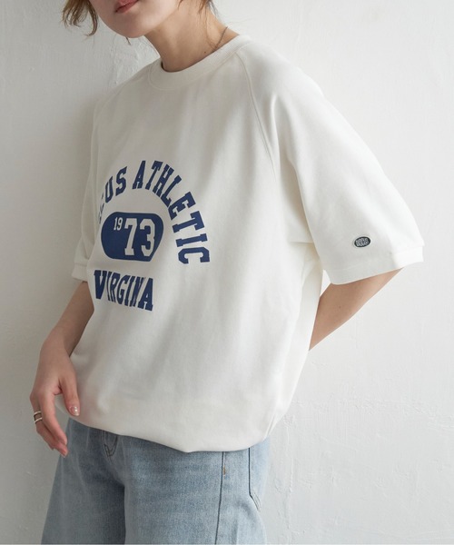 DISCUS ATHLETIC(ディスカス アスレチック)の「DISCUS ATHLETIC ロゴ半袖スウェットT(Tシャツ/カットソー・レディース・ブラック/ホワイト/ライトグレー・M)」の19枚目の写真