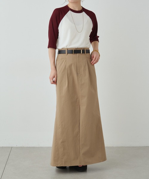 Omekashi（オメカシ）の「チノフレアスリットスカート（スカート・レディース・ベージュ/オフホワイト/ブラック・36/38）」の14枚目の写真