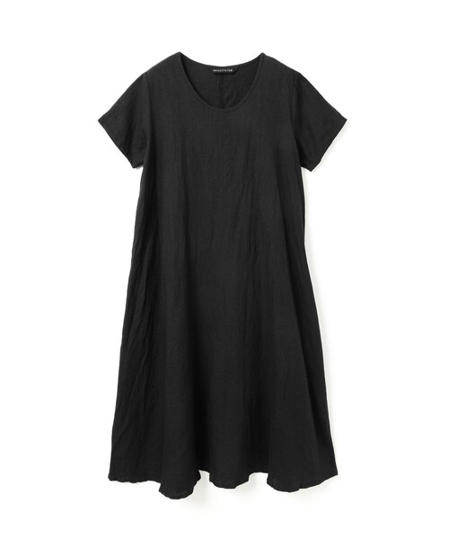 mizuiroind(ミズイロインド)の「mizuiro ind ハーフスリーブ Aラインワンピース(ワンピース・レディース・ブラック/カーキ/ネイビー/パープル/グリーン/オフホワイト・FREE)」の21枚目の写真