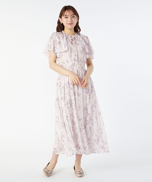 Phase Eight★ リーフ プリント ミディワンピース LAISSE PASSE（レッセパッセ）の「リーフプリントミディ