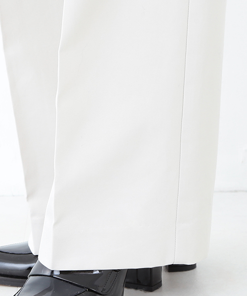 Demi-Luxe BEAMS（デミルクス ビームス）の「Demi-Luxe BEAMS / ベルト付き ボックスタック ワイドパンツ（その他パンツ・レディース・ブラック/ライトグレー・38/40/36）」の7枚目の写真