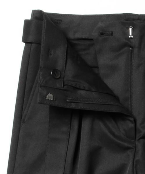 Demi-Luxe BEAMS（デミルクス ビームス）の「Demi-Luxe BEAMS / ベルト付き ボックスタック ワイドパンツ（その他パンツ・レディース・ブラック/ライトグレー・38/40/36）」の16枚目の写真