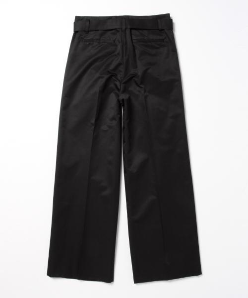 Demi-Luxe BEAMS（デミルクス ビームス）の「Demi-Luxe BEAMS / ベルト付き ボックスタック ワイドパンツ（その他パンツ・レディース・ブラック/ライトグレー・38/40/36）」の19枚目の写真