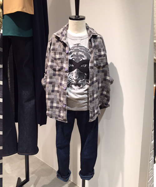 'PalinkA（パリンカ）の「タイガーTシャツ / MOJAKWA（Tシャツ/カットソー・キッズ・ブラック/オフホワイト/グレー・100/110/130/120/150/140）」の13枚目の写真