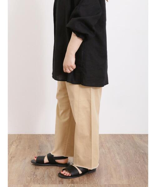 Samansa Mos2(サマンサ モスモス)の「【Sサイズ / WEB限定】ツイルほつほつカーブパンツ(その他パンツ・レディース・ベージュ/キナリ/ダークブラウン/グリーン/ピンク・M/S)」の13枚目の写真