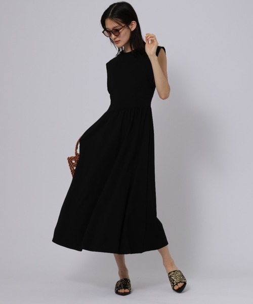 ketty cherie（ケティシェリー）の「デザインスリーブカットワンピース≪洗濯機で洗える≫（ワンピース・レディース・ブラック・M）」の6枚目の写真