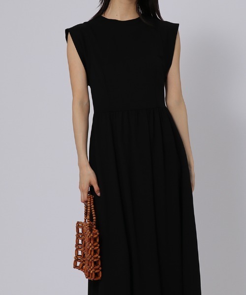 ketty cherie（ケティシェリー）の「デザインスリーブカットワンピース≪洗濯機で洗える≫（ワンピース・レディース・ブラック・M）」の10枚目の写真