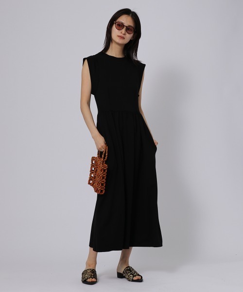 ketty cherie（ケティシェリー）の「デザインスリーブカットワンピース≪洗濯機で洗える≫（ワンピース・レディース・ブラック・M）」の12枚目の写真