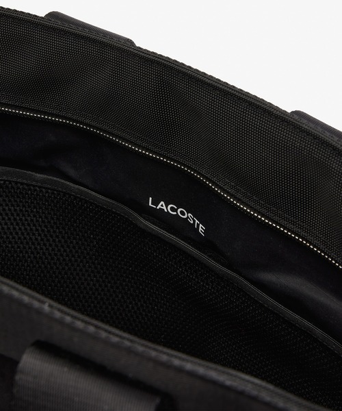 LACOSTE（ラコステ）の「コメ PCポケットラージトートバッグ（トートバッグ・メンズ・ブラック/ダークグリーン・FREE）」の6枚目の写真