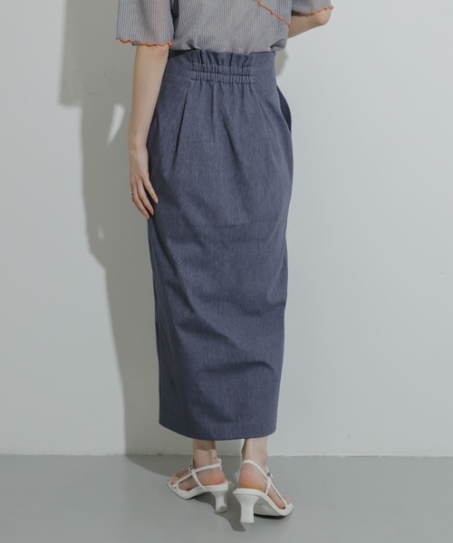 SENSE OF PLACE by URBAN RESEARCH（センスオブプレイスバイアーバンリサーチ）の「アウトポケットジャージースカート（スカート・レディース・ブラック/ライトブルー/オレンジ/ライトベージュ/ブルー・SMALL/TALL/LARGE/MEDIUM/X-SMALL）」の9枚目の写真