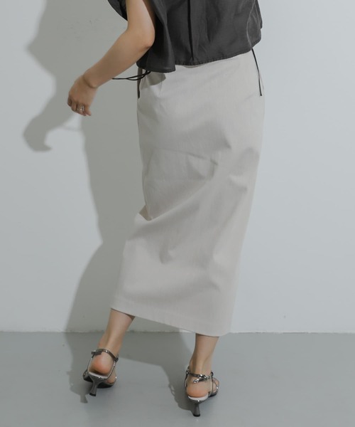 SENSE OF PLACE by URBAN RESEARCH（センスオブプレイスバイアーバンリサーチ）の「アウトポケットジャージースカート（スカート・レディース・ブラック/ライトブルー/オレンジ/ライトベージュ/ブルー・SMALL/TALL/LARGE/MEDIUM/X-SMALL）」の11枚目の写真