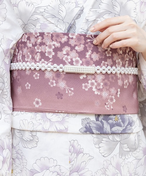 Honeys（ハニーズ）の「モチーフパールゴムベルト（ベルト・レディース・ホワイト系その他2/ホワイト系その他3/ホワイト系その他・FREE）」の2枚目の写真