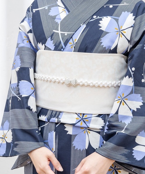 Honeys（ハニーズ）の「モチーフパールゴムベルト（ベルト・レディース・ホワイト系その他2/ホワイト系その他3/ホワイト系その他・FREE）」の3枚目の写真