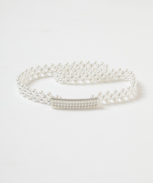 Honeys（ハニーズ）の「モチーフパールゴムベルト（ベルト・レディース・ホワイト系その他2/ホワイト系その他3/ホワイト系その他・FREE）」の14枚目の写真