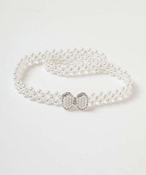 Honeys（ハニーズ）の「モチーフパールゴムベルト（ベルト・レディース・ホワイト系その他2/ホワイト系その他3/ホワイト系その他・FREE）」の16枚目の写真