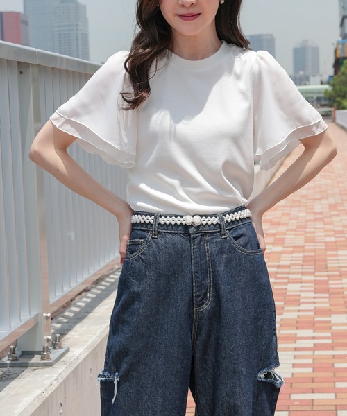 Honeys（ハニーズ）の「モチーフパールゴムベルト（ベルト・レディース・ホワイト系その他2/ホワイト系その他3/ホワイト系その他・FREE）」の21枚目の写真