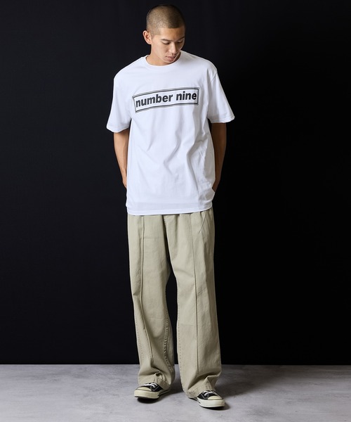 number nine BOX LINE T-SHIRT / ナンバーナインロゴ ボックス