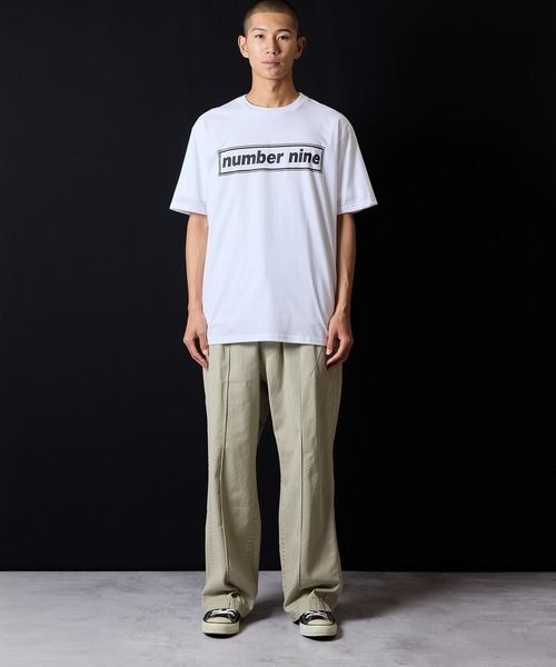 number nine BOX LINE T-SHIRT / ナンバーナインロゴ ボックス