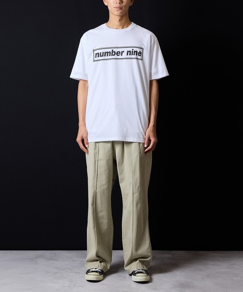number nine BOX LINE T-SHIRT / ナンバーナインロゴ ボックスライン T