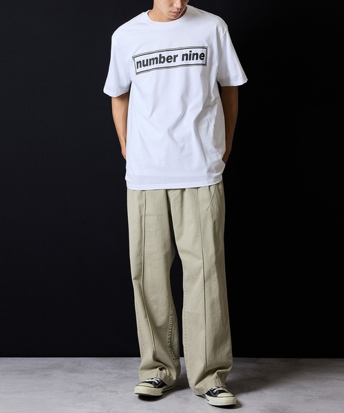 number nine BOX LINE T-SHIRT / ナンバーナインロゴ ボックスライン T