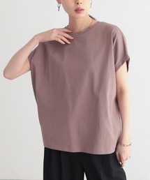 [新色追加]汗シミ防止フレンチスリーブTシャツ【サスティナブル】