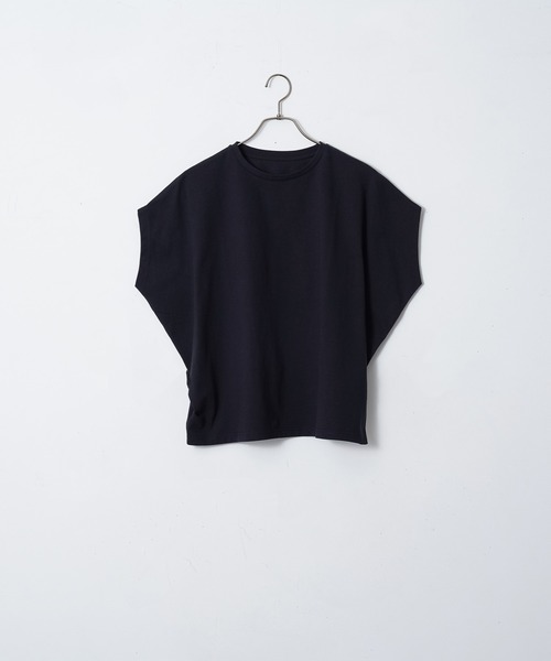 for/c（フォーシー）の「[新色追加]汗シミ防止フレンチスリーブTシャツ【サスティナブル】（Tシャツ/カットソー・レディース・ライム/ホワイト/ブラック/チャコールグレー/ブラウン/ブルー/ピンク・LL/L/M）」の15枚目の写真