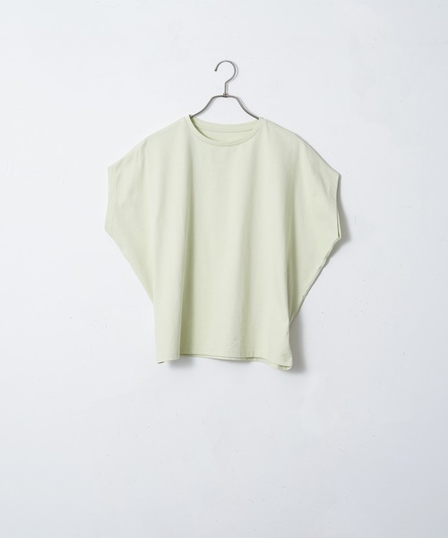 for/c（フォーシー）の「[新色追加]汗シミ防止フレンチスリーブTシャツ【サスティナブル】（Tシャツ/カットソー・レディース・ライム/ホワイト/ブラック/チャコールグレー/ブラウン/ブルー/ピンク・LL/L/M）」の16枚目の写真