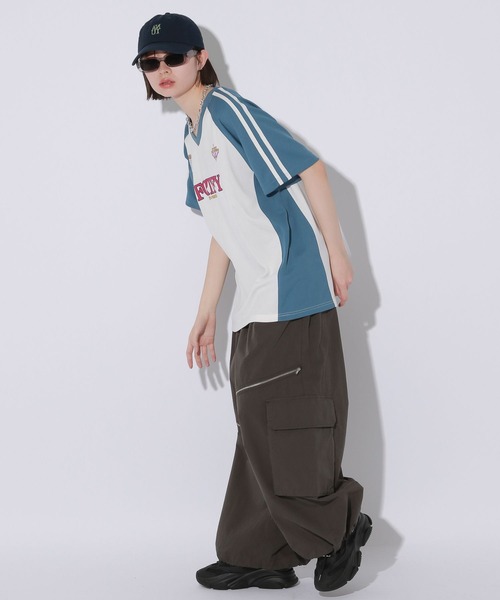 Anui(アニュイ)の「【UNISEX】配色ゲーミングTシャツ(Tシャツ/カットソー・レディース・オフホワイト/ブラック・MEDIUM)」の21枚目の写真