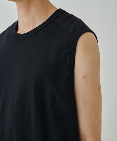 Juha（ユハ）の「【JUHA/ユハ】BASIC NO-SLEEVE（Tシャツ/カットソー・メンズ・ホワイト/ブラック・4）」の15枚目の写真