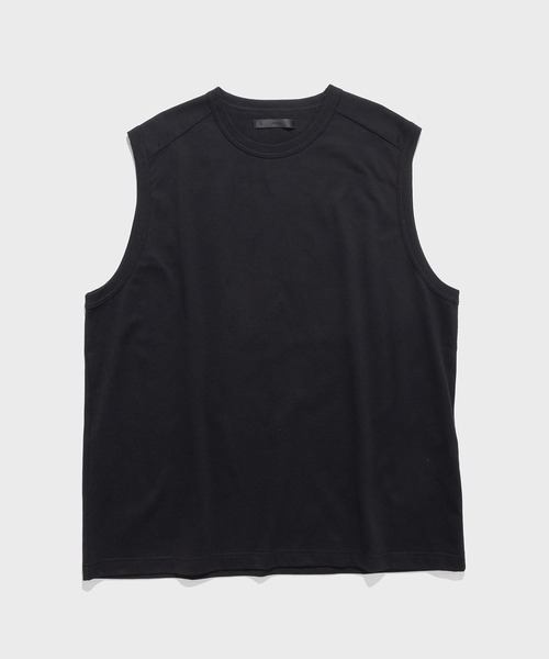 Juha（ユハ）の「【JUHA/ユハ】BASIC NO-SLEEVE（Tシャツ/カットソー・メンズ・ホワイト/ブラック・4）」の2枚目の写真