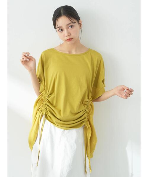 ドロストシャツ　最終値下げ セール】ドロストギャザードッキングTシャツ（Tシャツ