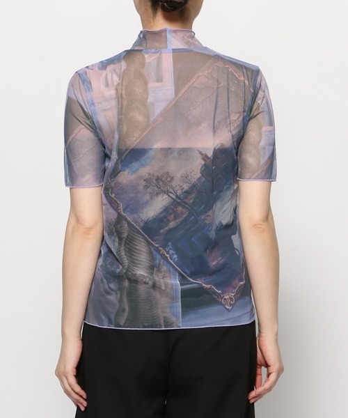 HARE（ハレ）の「ガラシアーモックネックトップス(HARE)（Tシャツ/カットソー・レディース・ブラック/ブルー/グリーン・FREE）」の16枚目の写真