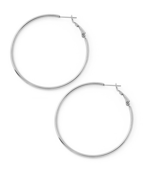 ANEMONE（アネモネ）の「【ステンレス】メタルフープピアス（ピアス（両耳用）・レディース・シルバー/ゴールド・FREE）」の3枚目の写真