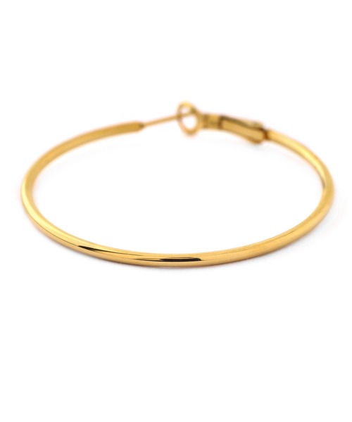 ANEMONE（アネモネ）の「【ステンレス】メタルフープピアス（ピアス（両耳用）・レディース・シルバー/ゴールド・FREE）」の5枚目の写真