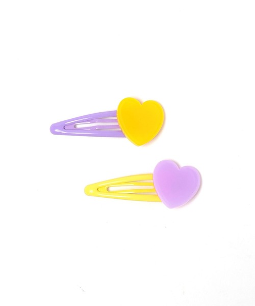 LOWRYS FARM（ローリーズファーム）の「ハート２Ｐヘアピン　122491（ヘアピン・キッズ・パープル/ピンク/ブルー/オレンジ/ライトブルー/パープル系・FREE）」の14枚目の写真