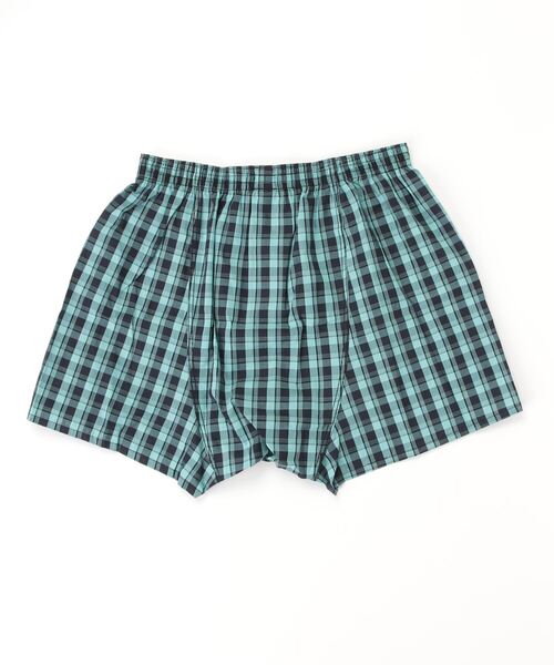 EDWIN（エドウィン）の「EDWIN綿１００％チェックトランクス（トランクス・メンズ・グリーン/ブルー・M/L/XL）」の11枚目の写真