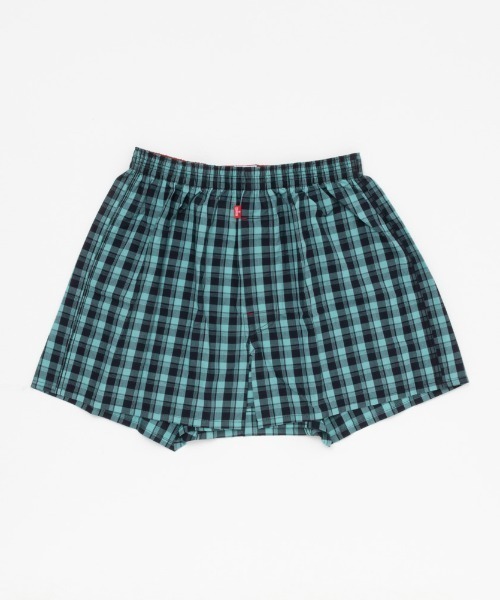 EDWIN（エドウィン）の「EDWIN綿１００％チェックトランクス（トランクス・メンズ・グリーン/ブルー・M/L/XL）」の2枚目の写真