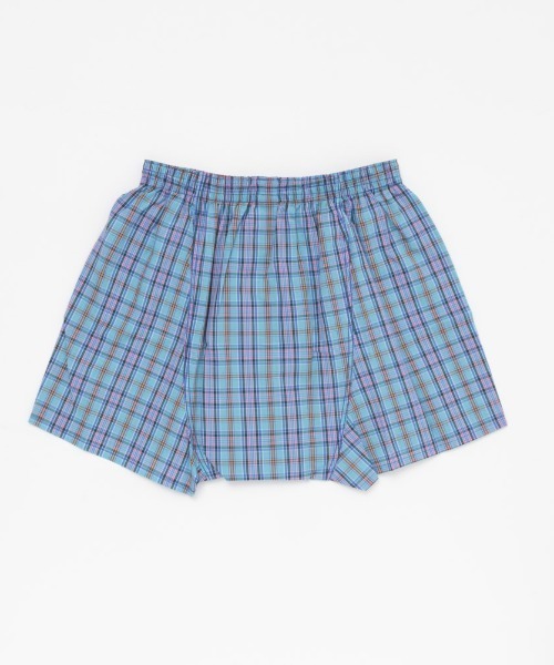 EDWIN（エドウィン）の「EDWIN綿１００％チェックトランクス（トランクス・メンズ・グリーン/ブルー・M/L/XL）」の4枚目の写真