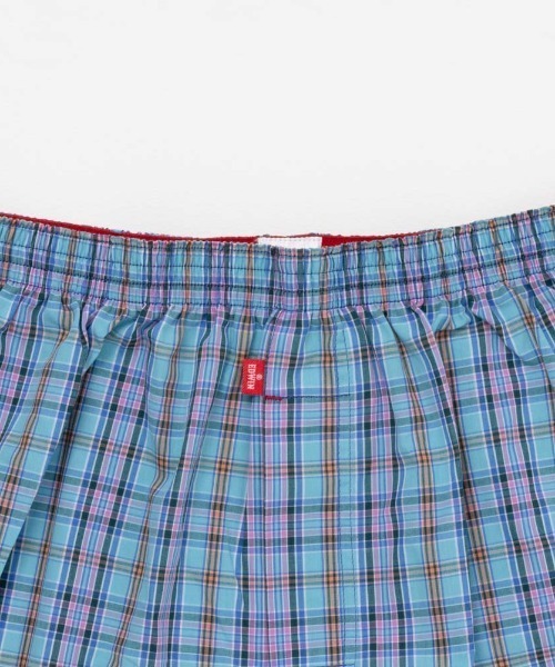 EDWIN（エドウィン）の「EDWIN綿１００％チェックトランクス（トランクス・メンズ・グリーン/ブルー・M/L/XL）」の5枚目の写真