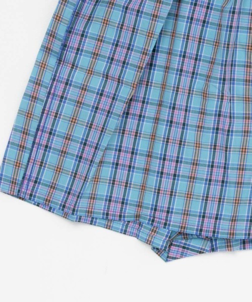 EDWIN（エドウィン）の「EDWIN綿１００％チェックトランクス（トランクス・メンズ・グリーン/ブルー・M/L/XL）」の6枚目の写真