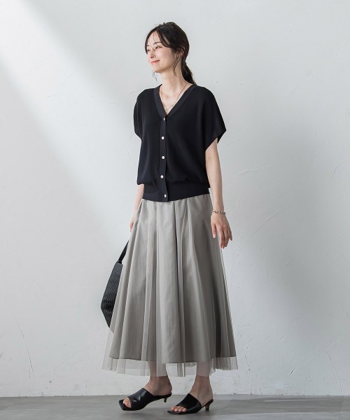 LAUTREAMONT(ロートレアモン)の「ドライタッチニットベスト≪手洗い可能≫(ベスト・レディース・ベージュ/ブラック・9号)」の10枚目の写真