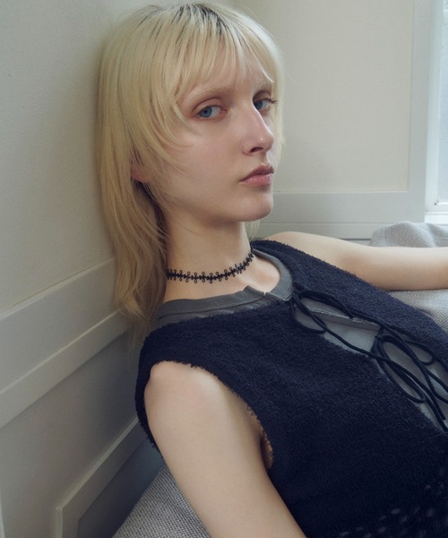DIANEvonFURSTENBERG サテン ジャケット ベルト チョーカー DIANEvonFURSTENBERG サテン ジャケット ベルト チョーカー