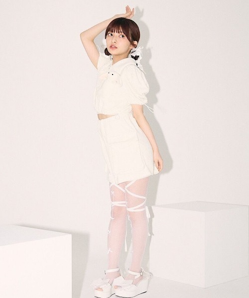 lilLilly（リルリリー）の「パイルショートパンツ（その他パンツ・レディース・ピンク/ネイビー/クリーム・FREE）」の7枚目の写真