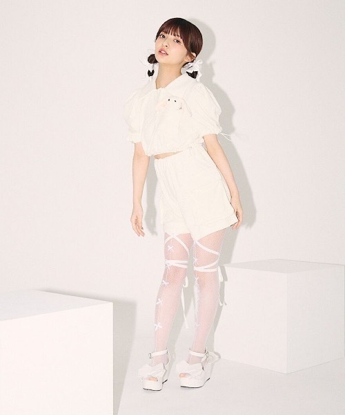 lilLilly（リルリリー）の「パイルショートパンツ（その他パンツ・レディース・ピンク/ネイビー/クリーム・FREE）」の16枚目の写真