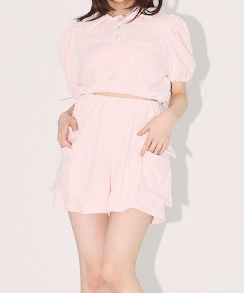 lilLilly（リルリリー）の「パイルショートパンツ（その他パンツ・レディース・ピンク/ネイビー/クリーム・FREE）」の22枚目の写真