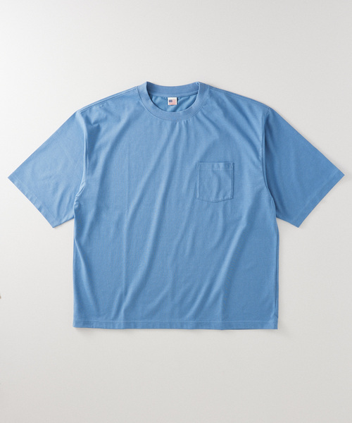 JOURNAL STANDARD relume(ジャーナルスタンダード レリューム)の「”吸水速乾”COOLMAX USAコットン オーバーサイズライトオンスTシャツ(Tシャツ/カットソー・メンズ・ブラック/サックスブルー/アイボリー/ホワイト/オレンジ/ブラックミックス・LARGE/MEDIUM/X-LARGE)」の5枚目の写真