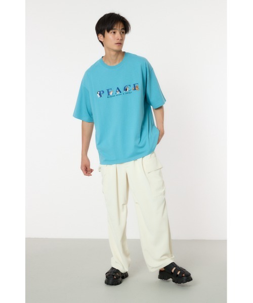 RODEO CROWNS WIDE BOWL(ロデオクラウンズワイドボウル)の「DOGロゴ Tシャツ(Tシャツ/カットソー・メンズ・ホワイト/ブラック/ターコイズブルー系1・MEDIUM/LARGE)」の9枚目の写真