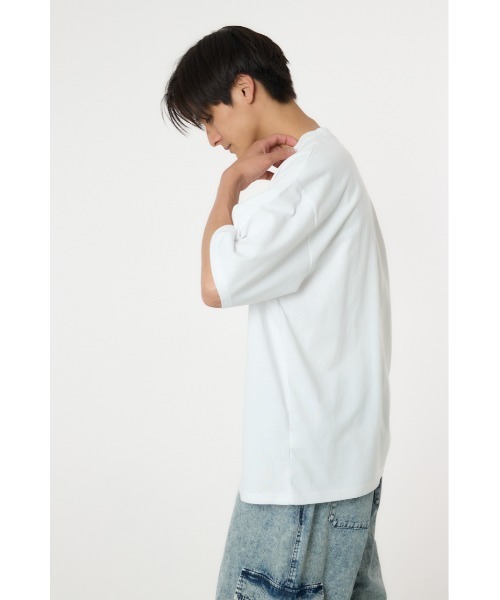 RODEO CROWNS WIDE BOWL(ロデオクラウンズワイドボウル)の「DOGロゴ Tシャツ(Tシャツ/カットソー・メンズ・ホワイト/ブラック/ターコイズブルー系1・MEDIUM/LARGE)」の6枚目の写真