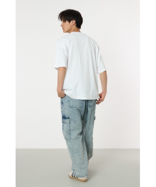 RODEO CROWNS WIDE BOWL(ロデオクラウンズワイドボウル)の「DOGロゴ Tシャツ(Tシャツ/カットソー・メンズ・ホワイト/ブラック/ターコイズブルー系1・MEDIUM/LARGE)」の5枚目の写真