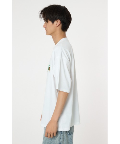 RODEO CROWNS WIDE BOWL(ロデオクラウンズワイドボウル)の「DOGロゴ Tシャツ(Tシャツ/カットソー・メンズ・ホワイト/ブラック/ターコイズブルー系1・MEDIUM/LARGE)」の4枚目の写真